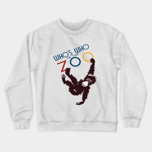 who's who in the zoo - monkey. Crewneck Sweatshirt